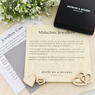 Hepburn and Hughes Malachite Pendant | Oval | Sterling Silver