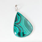 Hepburn and Hughes Malachite Pendant | Teardrop 3 Options | Taurus Gift | Sterling Silver