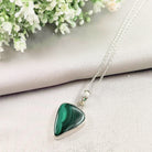 Hepburn and Hughes Malachite Pendant | Teardrop 3 Options | Taurus Gift | Sterling Silver