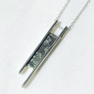 Hepburn and Hughes Meteorite Pendant | Space Gift | Double Bar | Sterling Silver