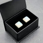 Hepburn and Hughes Moonstone Cufflinks | June Birthstone Gift | Sterling Silver