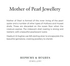 Hepburn and Hughes Mother of Pearl Large Starfish Pendant | White Mosaic | Sterling Silver