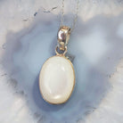 Hepburn and Hughes Mother of Pearl Pendant | Oval | Sterling Silver