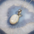 Hepburn and Hughes Mother of Pearl Pendant | Oval | Sterling Silver