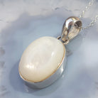 Hepburn and Hughes Mother of Pearl Pendant | Oval | Sterling Silver