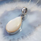 Hepburn and Hughes Mother of Pearl Pendant | Teardrop | Sterling Silver
