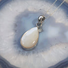 Hepburn and Hughes Mother of Pearl Pendant | Teardrop | Sterling Silver