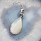 Hepburn and Hughes Mother of Pearl Pendant | Teardrop | Sterling Silver