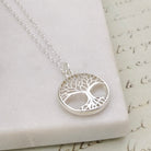 Hepburn and Hughes Mother of Pearl Pendant | Tree of Life Pendant | Spiritual Gift | Sterling Silver