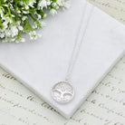 Hepburn and Hughes Mother of Pearl Pendant | Tree of Life Pendant | Spiritual Gift | Sterling Silver