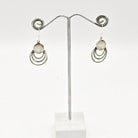 Hepburn and Hughes Mother of Pearl Three Circle Sterling Silver Earrings | June Gift