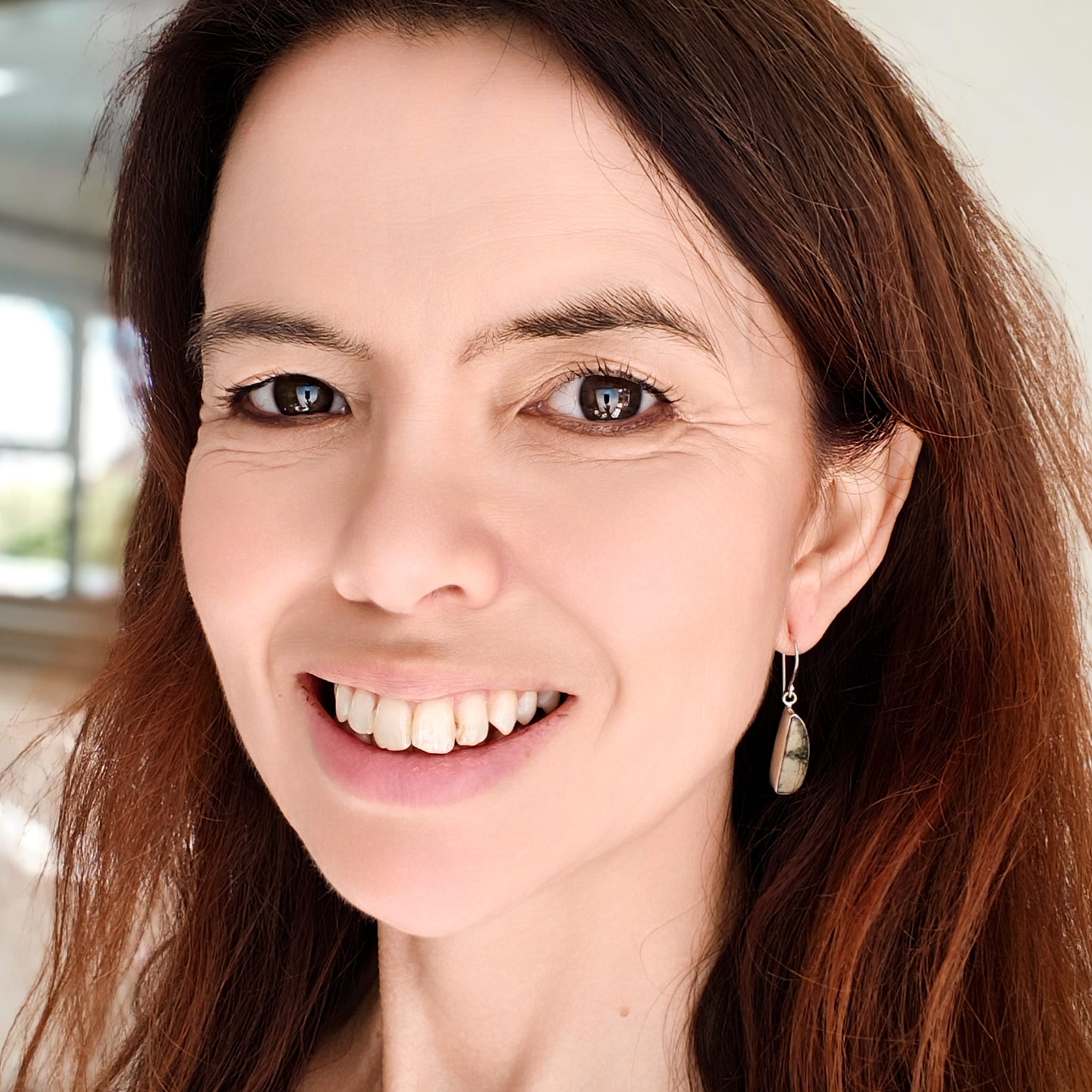 Hepburn and Hughes Preseli Bluestone Earrings in Sterling Silver | Stonehenge and Summer Solstice Gift