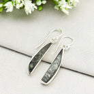 Hepburn and Hughes Preseli Bluestone Earrings in Sterling Silver | Stonehenge and Summer Solstice Gift
