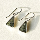 Hepburn and Hughes Preseli Bluestone Earrings | Stonehenge Stone with Ear Wire | Welsh Gift | Sterling Silver
