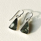 Hepburn and Hughes Preseli Bluestone Earrings | Stonehenge Stone with Ear Wire | Welsh Gift | Sterling Silver