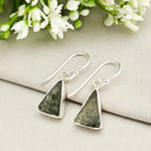 Hepburn and Hughes Preseli Bluestone Earrings | Stonehenge Stone with Ear Wire | Welsh Gift | Sterling Silver