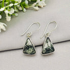 Hepburn and Hughes Preseli Bluestone Earrings | Stonehenge Stone with Ear Wire | Welsh Gift | Sterling Silver