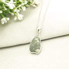 Hepburn and Hughes Preseli Bluestone Necklace | 25mm Abstract | Summer Solstice Gift | Sterling Silver