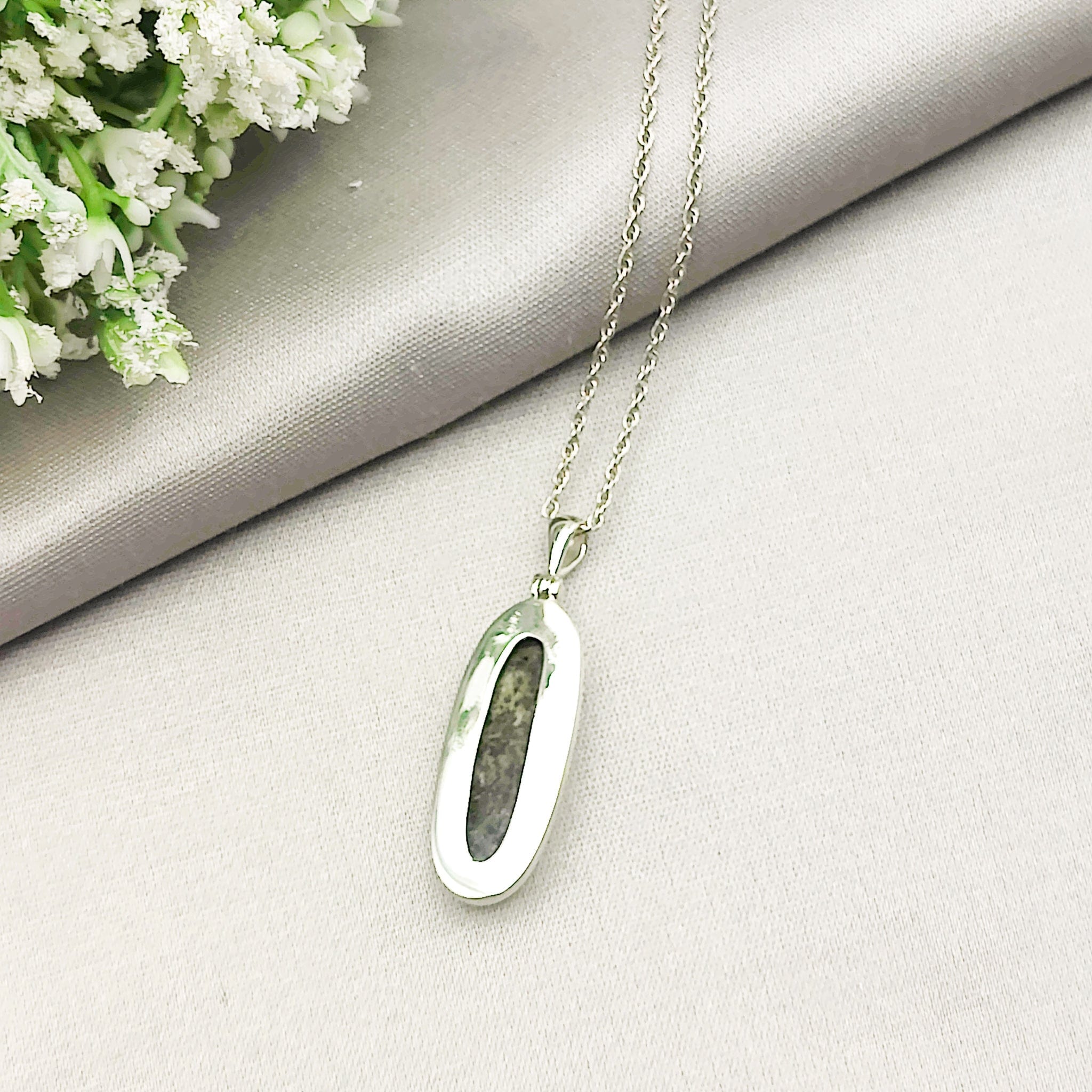 Hepburn and Hughes Preseli Bluestone Necklace | Summer Solstice Gift | Sterling Silver