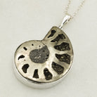 Hepburn and Hughes Pyrite Ammonite Pendant | 30mm | Sterling Silver