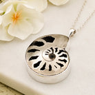 Hepburn and Hughes Pyrite Ammonite Pendant | 30mm | Sterling Silver