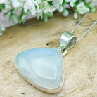 Hepburn and Hughes Rainbow Moonstone Pendant | Teardrop | June Birthstone | Sterling silver