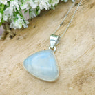 Hepburn and Hughes Rainbow Moonstone Pendant | Teardrop | June Birthstone | Sterling silver