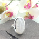 Hepburn and Hughes Rainbow Moonstone Ring | Oval | Two Styles | Sterling Silver