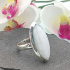 Hepburn and Hughes Rainbow Moonstone Ring | Oval | Two Styles | Sterling Silver