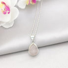 Hepburn and Hughes Rose Quartz Pendant | 20mm Oval | January Gift | Sterling Silver