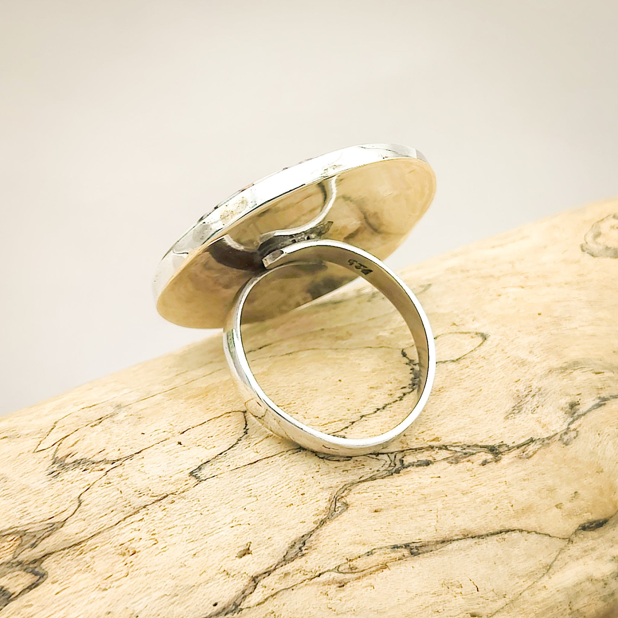 Hepburn and Hughes Seashell Ring | Circular Murex Shell | Sterling Silver