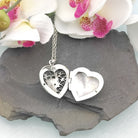 Hepburn and Hughes Silver Heart Locket | Ornate finish | 22mm | Sterling Silver