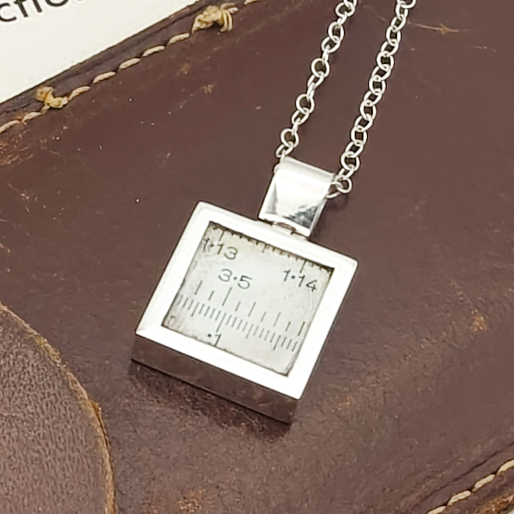 Hepburn and Hughes Slide Rule Pendant | Maths and Science Gift | Sterling Silver