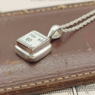 Hepburn and Hughes Slide Rule Pendant | Maths and Science Gift | Sterling Silver