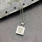 Hepburn and Hughes Spitfire Pendant | 15mm square | Original Spitfire Fuselage | Set in Sterling Silver