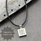 Hepburn and Hughes Spitfire Pendant | 15mm square | Original Spitfire Fuselage | Set in Sterling Silver