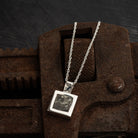 Hepburn and Hughes Spitfire Pendant | 15mm square | Original Spitfire Fuselage | Set in Sterling Silver