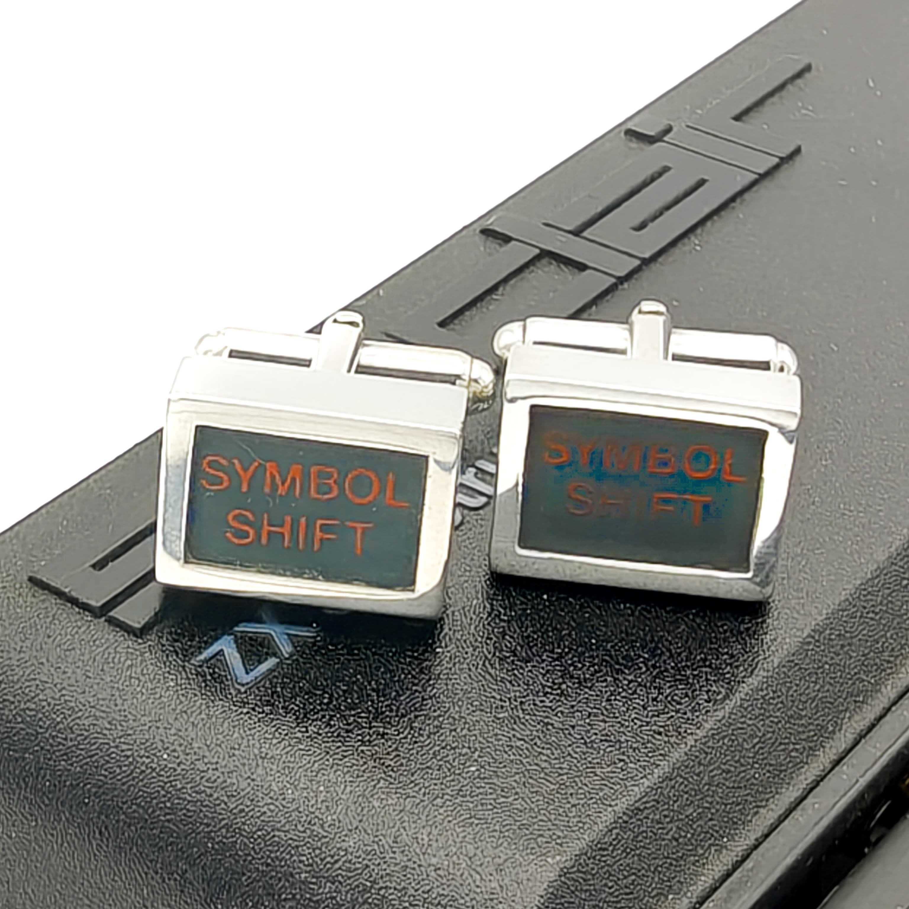 Hepburn and Hughes Sterling Silver ZX Spectrum Keyboard Cufflinks | Upcycled Retro Gaming Gift