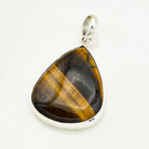 Hepburn and Hughes Tiger's Eye Pendant in Sterling Silver | 18th anniversary Gift and June Birthstone