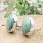 Hepburn and Hughes Turquoise Earring | Oval Stud Earrings | 3 options | Sterling Silver