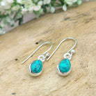 Hepburn and Hughes Turquoise Earrings | 9mm Teardrop | 11th Anniversary Gift | Sterling Silver