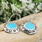 Hepburn and Hughes Turquoise Earrings | Aztec Style | Gemstone gift | Sterling Silver