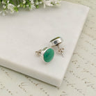 Hepburn and Hughes Turquoise Earrings | Round Stud Earrings | Blue Gemstone | Sterling Silver