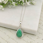 Hepburn and Hughes Turquoise Pendant | 15mm Teardrop | Birthstone Gift | Sterling Silver