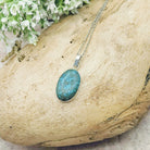 Hepburn and Hughes Turquoise Pendant | 25mm Oval | Birthstone Gift | Sterling Silver