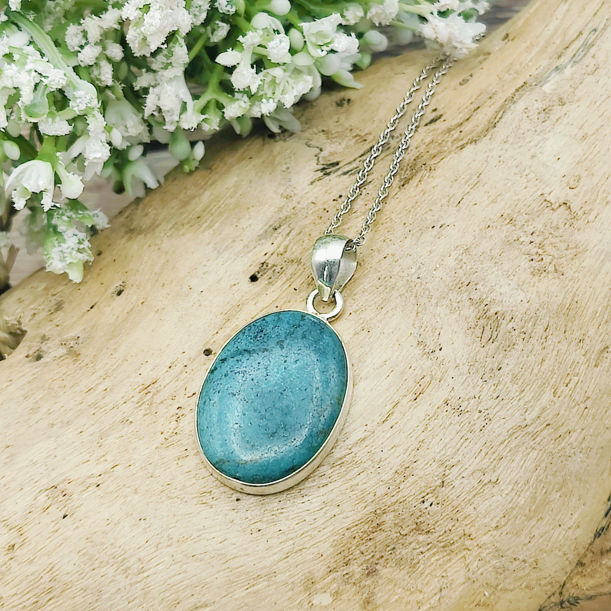 Sterling Silver and deals Turquoise Necklace