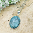 Hepburn and Hughes Turquoise Pendant | 30mm Oval | 3 Options | Sterling Silver