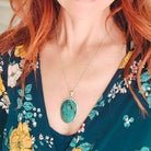 Hepburn and Hughes Turquoise Pendant | Blue gemstone necklace | Sterling Silver