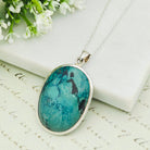 Hepburn and Hughes Turquoise Pendant | Blue gemstone necklace | Sterling Silver