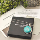 Hepburn and Hughes Turquoise Pendant | Blue gemstone necklace | Sterling Silver